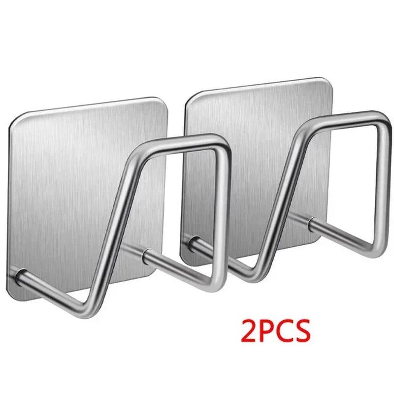 Kitchen Sponges Racks Self Adhesive Sink Sponges Drain Drying Rack Holders Kitchen Sink Accessories Dropshipping Stainless Steel