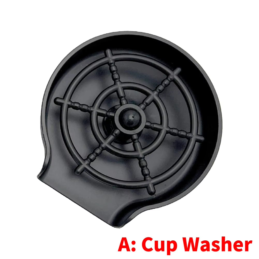 Automatic Glass Rinser High Pressure Cup Washer Bar Beer Milk Tea Cup Cleaner Automatic Glass Cup Washer for Kitchen Sink
