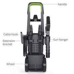 Electric Pressure Washer 5000 PSI High Pressure Washer Portable Powered Washer