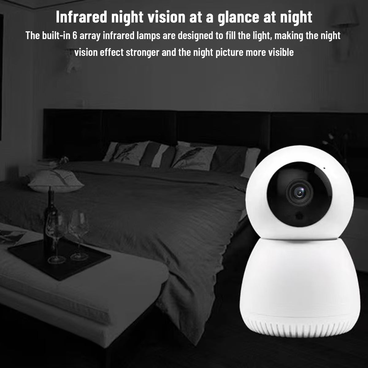 Security Cameras Wireless Wifi,Surveilance Camera,4Ghz Wifi Night Vision 360 Smart Pet/Baby Monitors,Indoor Security Camera for Home