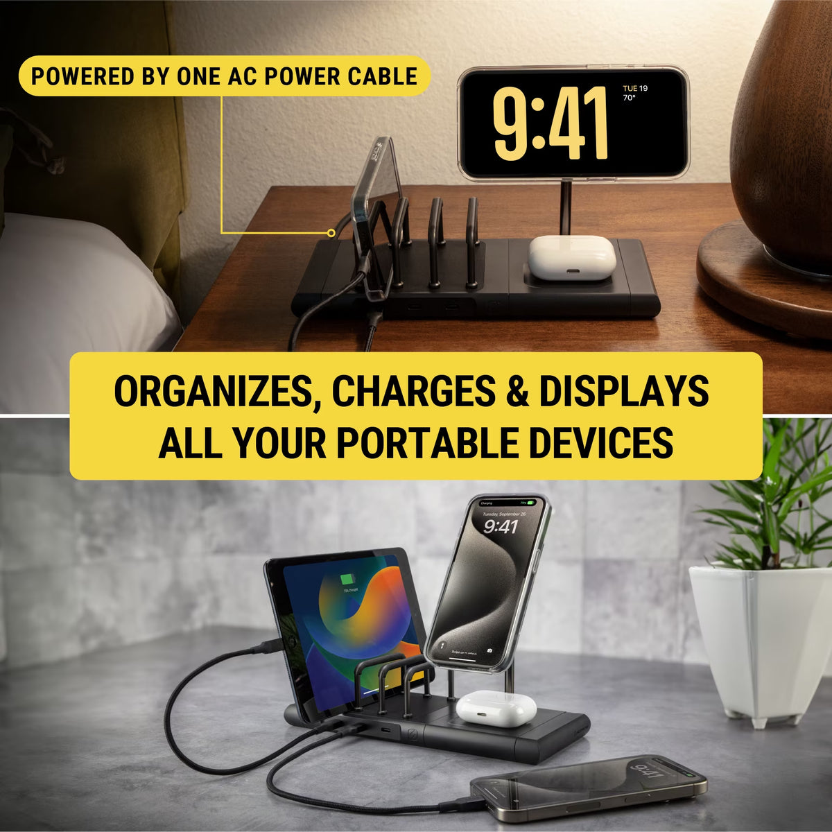 BL2KIT3 Baselynx™ 2.0 Charging System W/ Qi2 Wireless Stand, Pad & USB-C Vertical Station