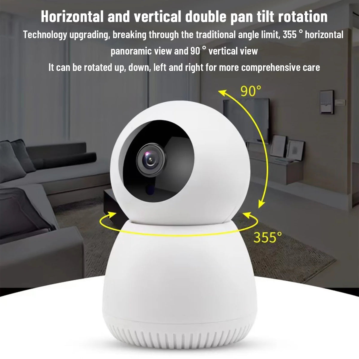 Security Cameras Wireless Wifi,Surveilance Camera,4Ghz Wifi Night Vision 360 Smart Pet/Baby Monitors,Indoor Security Camera for Home