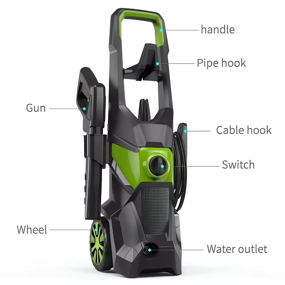 Electric Pressure Washer 5000 PSI High Pressure Washer Portable Powered Washer